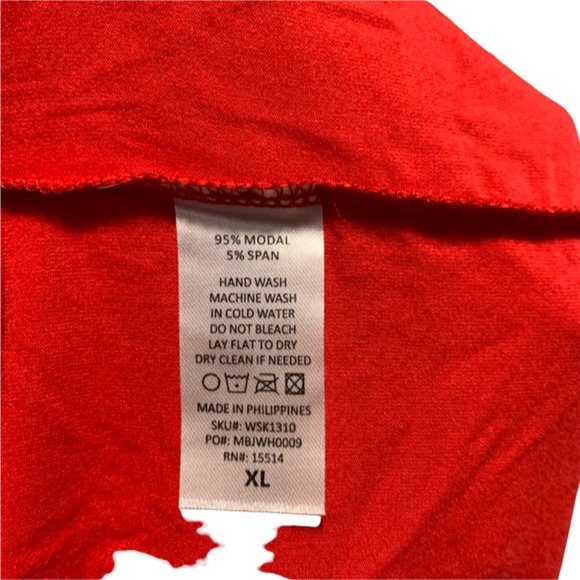 MBJ Fashion XL Red Drape Front Cardi NWT - Picture 5 of 5